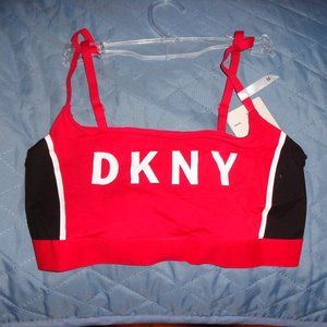 NWT DKNY Scoop Bralette - White, Red, Black - Size M